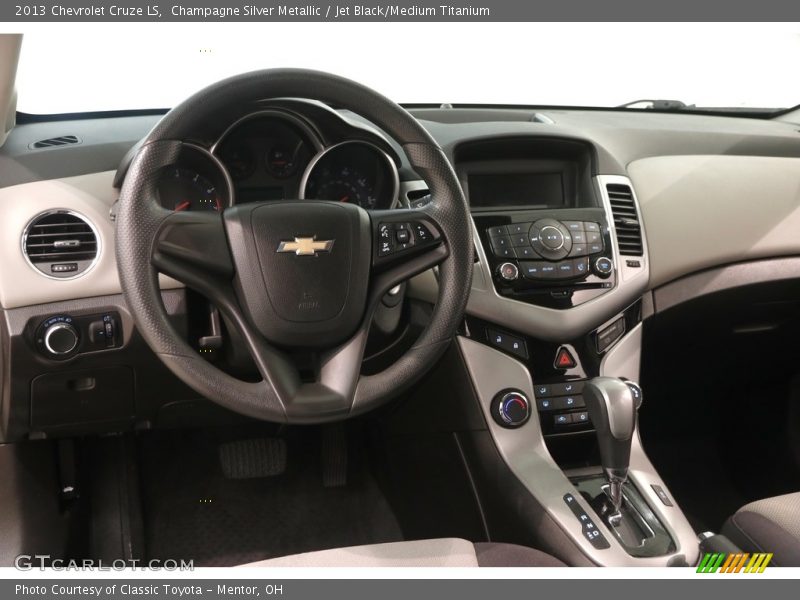 Champagne Silver Metallic / Jet Black/Medium Titanium 2013 Chevrolet Cruze LS
