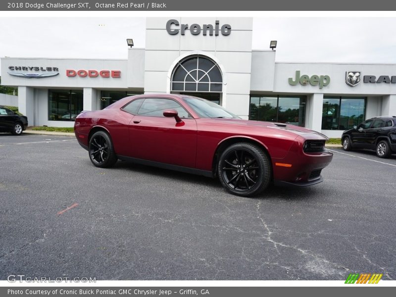 Octane Red Pearl / Black 2018 Dodge Challenger SXT