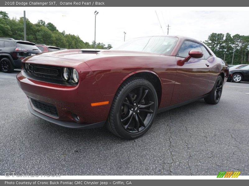 Octane Red Pearl / Black 2018 Dodge Challenger SXT