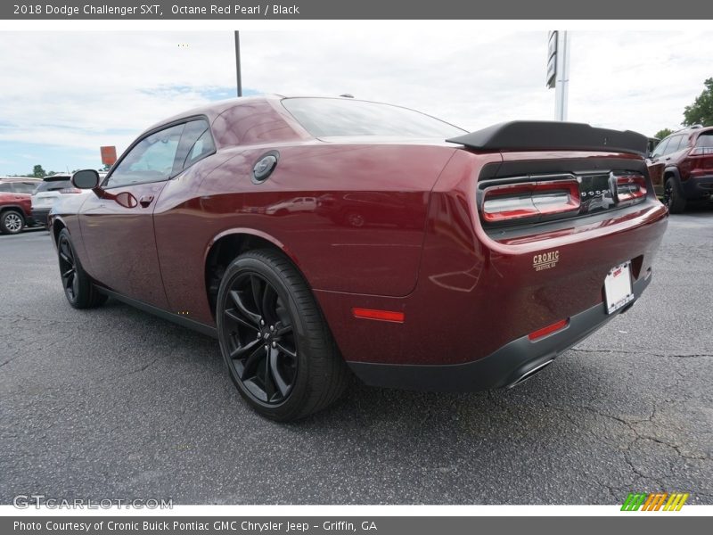 Octane Red Pearl / Black 2018 Dodge Challenger SXT