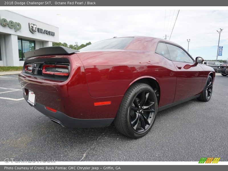 Octane Red Pearl / Black 2018 Dodge Challenger SXT
