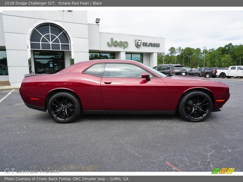 Octane Red Pearl / Black 2018 Dodge Challenger SXT