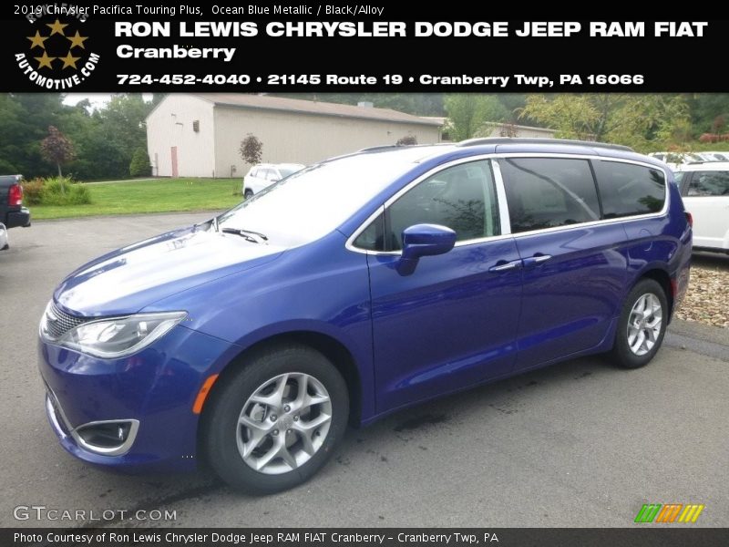 Ocean Blue Metallic / Black/Alloy 2019 Chrysler Pacifica Touring Plus