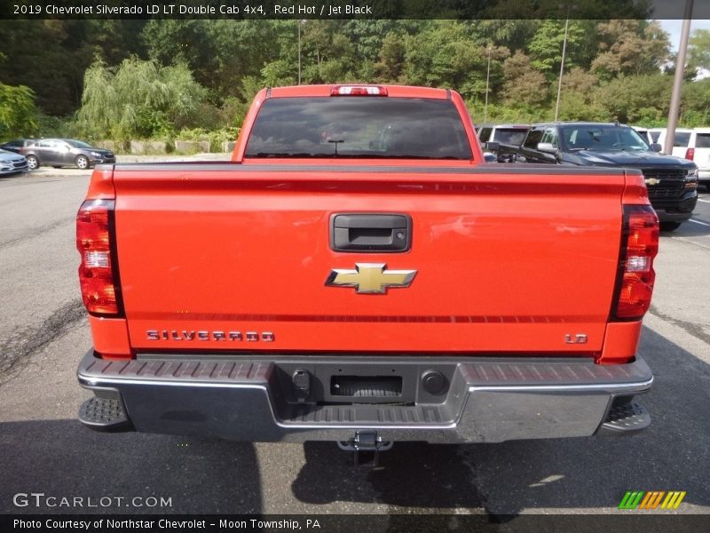 Red Hot / Jet Black 2019 Chevrolet Silverado LD LT Double Cab 4x4