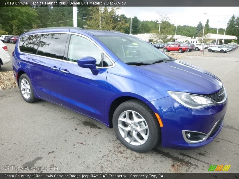 Ocean Blue Metallic / Black/Alloy 2019 Chrysler Pacifica Touring Plus