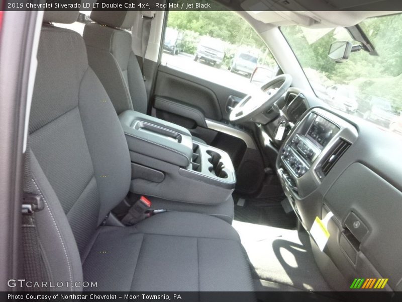 Red Hot / Jet Black 2019 Chevrolet Silverado LD LT Double Cab 4x4