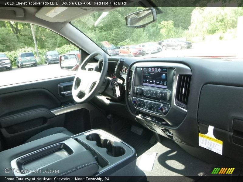 Red Hot / Jet Black 2019 Chevrolet Silverado LD LT Double Cab 4x4