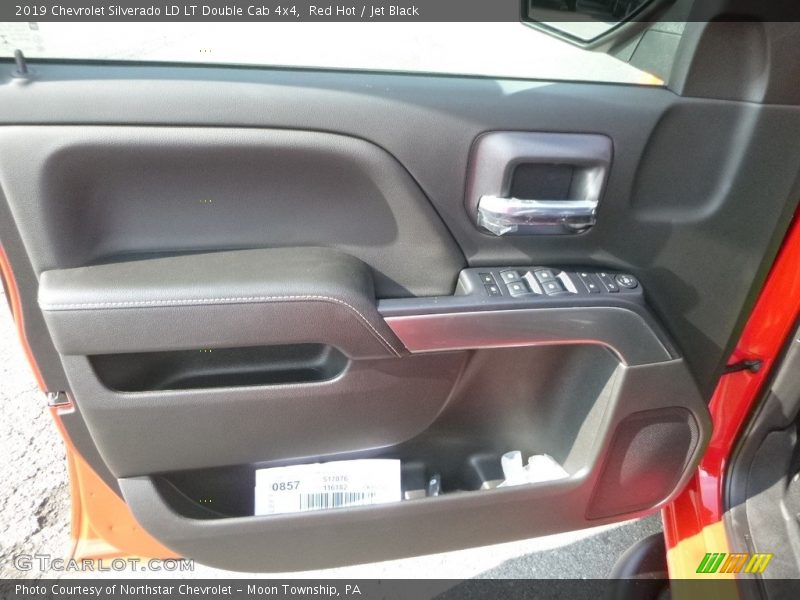 Red Hot / Jet Black 2019 Chevrolet Silverado LD LT Double Cab 4x4