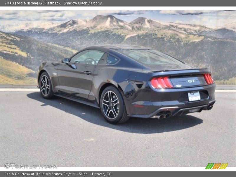 Shadow Black / Ebony 2018 Ford Mustang GT Fastback