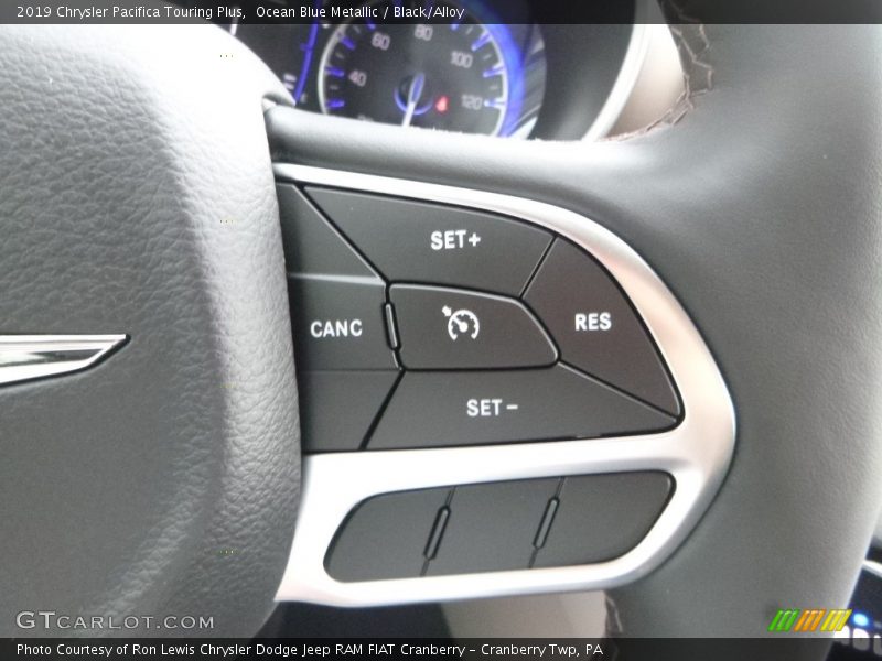 Ocean Blue Metallic / Black/Alloy 2019 Chrysler Pacifica Touring Plus