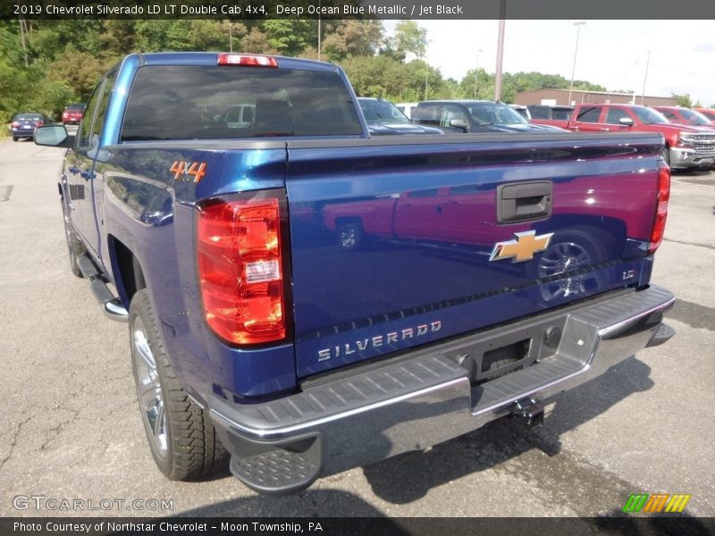 Deep Ocean Blue Metallic / Jet Black 2019 Chevrolet Silverado LD LT Double Cab 4x4