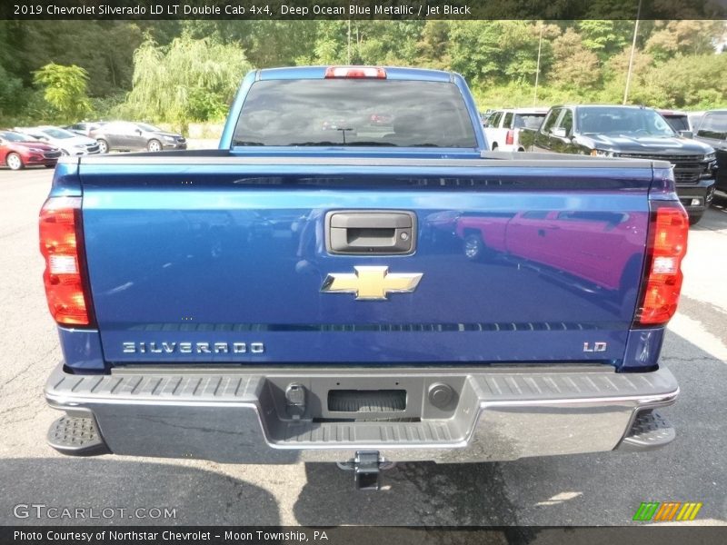 Deep Ocean Blue Metallic / Jet Black 2019 Chevrolet Silverado LD LT Double Cab 4x4