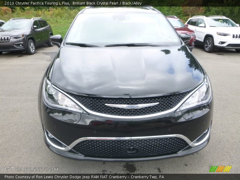 Brilliant Black Crystal Pearl / Black/Alloy 2019 Chrysler Pacifica Touring L Plus
