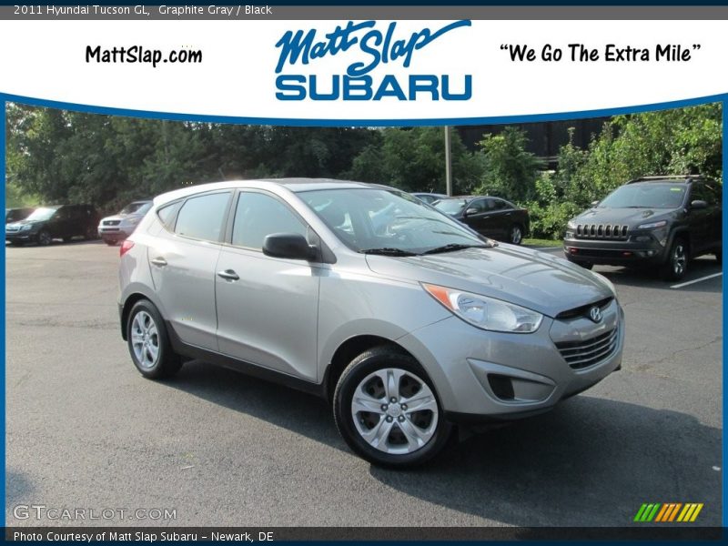 Graphite Gray / Black 2011 Hyundai Tucson GL