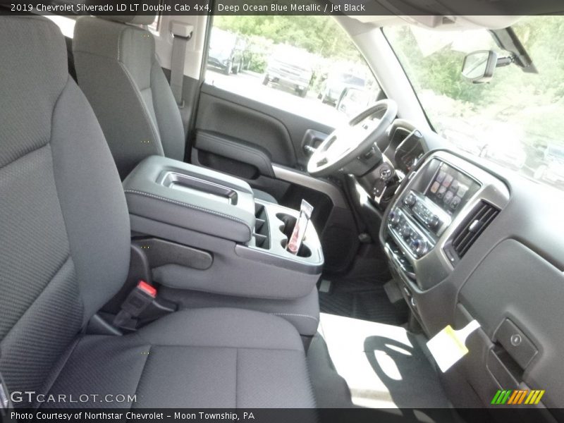 Deep Ocean Blue Metallic / Jet Black 2019 Chevrolet Silverado LD LT Double Cab 4x4