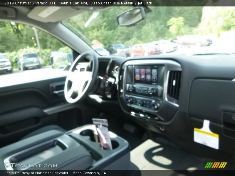 Deep Ocean Blue Metallic / Jet Black 2019 Chevrolet Silverado LD LT Double Cab 4x4