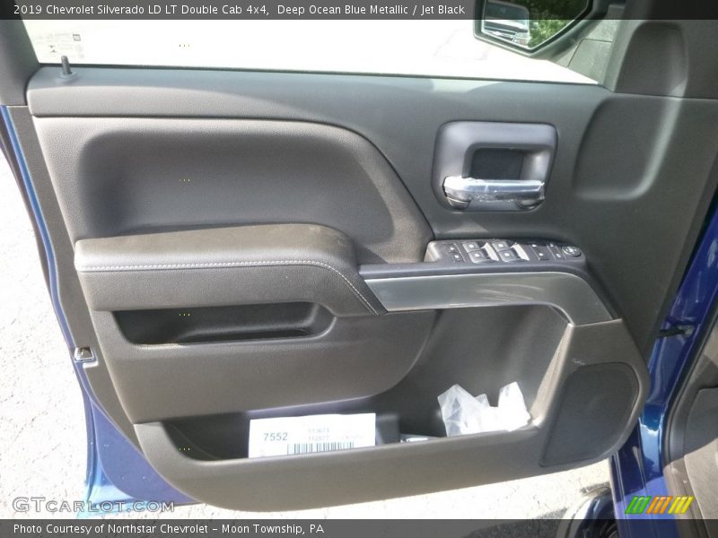 Deep Ocean Blue Metallic / Jet Black 2019 Chevrolet Silverado LD LT Double Cab 4x4