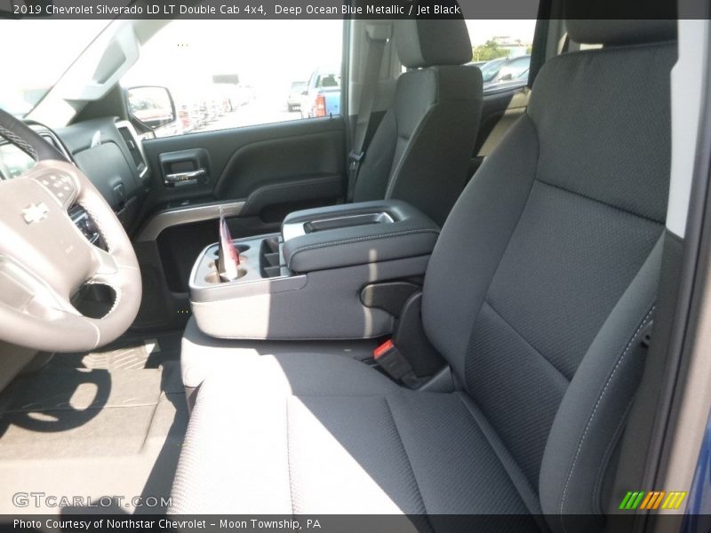 Deep Ocean Blue Metallic / Jet Black 2019 Chevrolet Silverado LD LT Double Cab 4x4