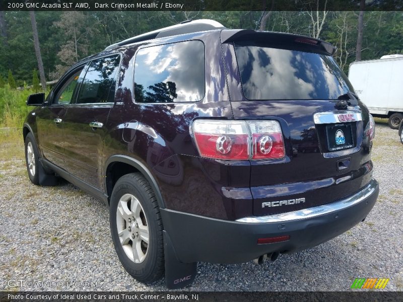Dark Crimson Metallic / Ebony 2009 GMC Acadia SLT AWD