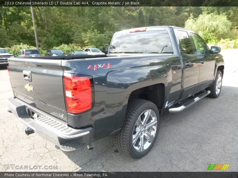 Graphite Metallic / Jet Black 2019 Chevrolet Silverado LD LT Double Cab 4x4