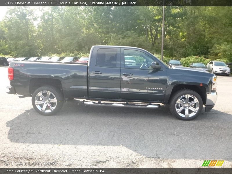 Graphite Metallic / Jet Black 2019 Chevrolet Silverado LD LT Double Cab 4x4