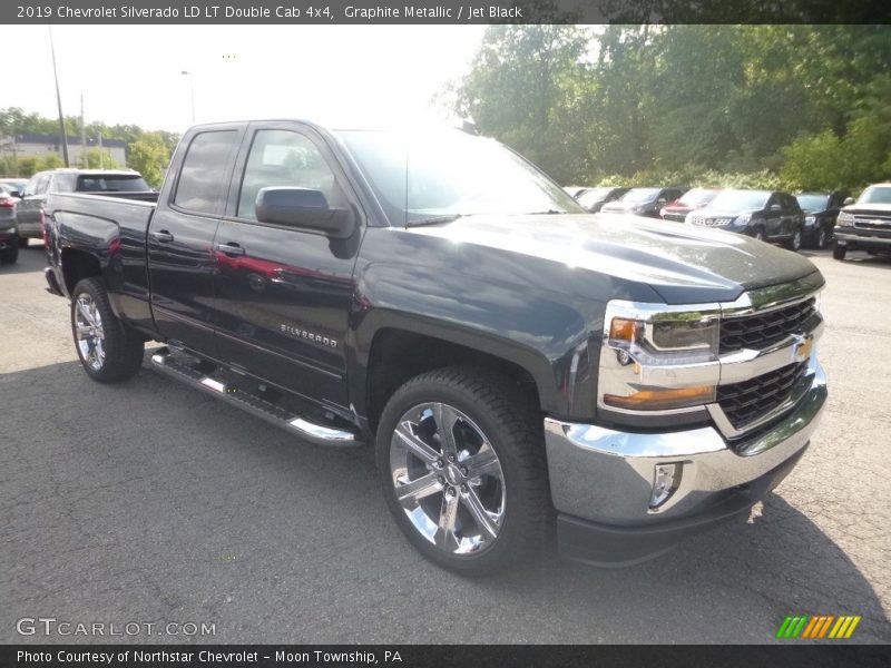 Graphite Metallic / Jet Black 2019 Chevrolet Silverado LD LT Double Cab 4x4