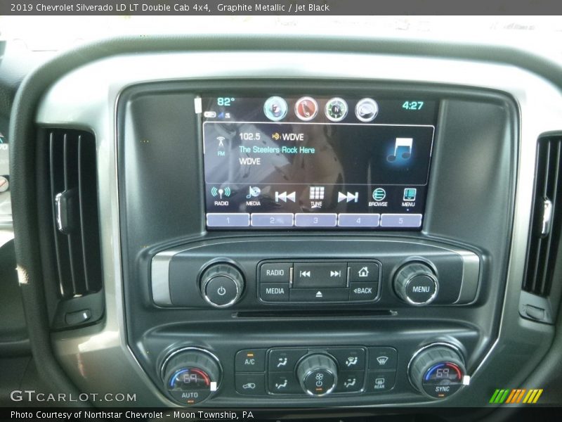 Graphite Metallic / Jet Black 2019 Chevrolet Silverado LD LT Double Cab 4x4