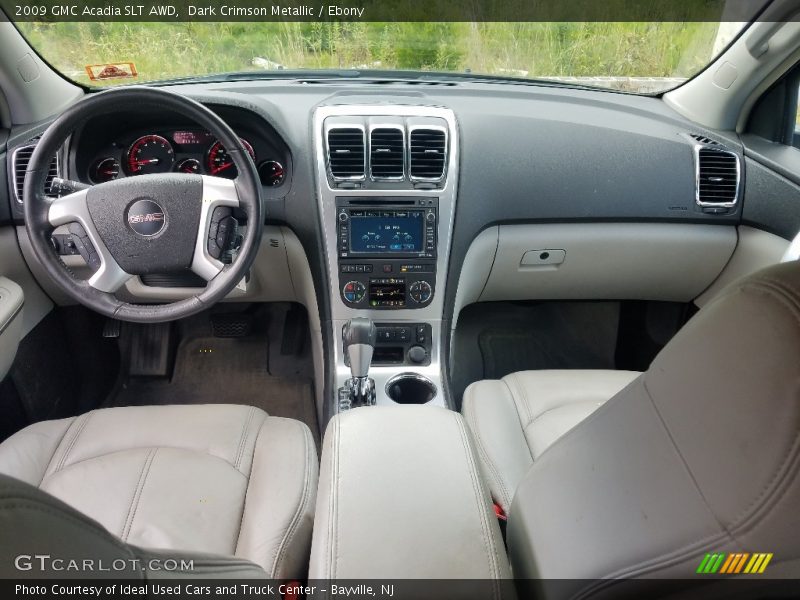 Dark Crimson Metallic / Ebony 2009 GMC Acadia SLT AWD