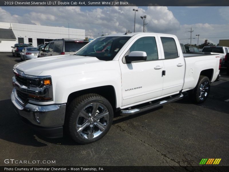 Summit White / Jet Black 2019 Chevrolet Silverado LD LT Double Cab 4x4