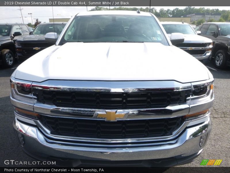 Summit White / Jet Black 2019 Chevrolet Silverado LD LT Double Cab 4x4