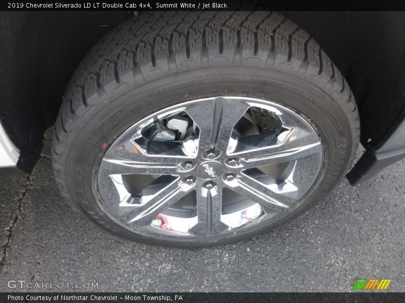 Summit White / Jet Black 2019 Chevrolet Silverado LD LT Double Cab 4x4