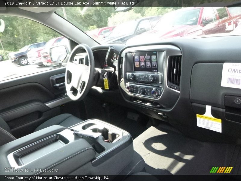 Summit White / Jet Black 2019 Chevrolet Silverado LD LT Double Cab 4x4