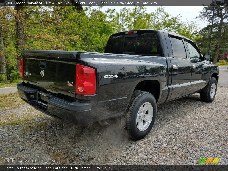Brilliant Black / Dark Slate Gray/Medium Slate Gray 2008 Dodge Dakota SLT Crew Cab 4x4