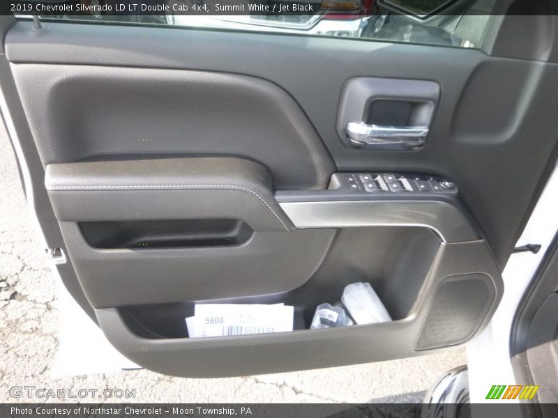 Summit White / Jet Black 2019 Chevrolet Silverado LD LT Double Cab 4x4