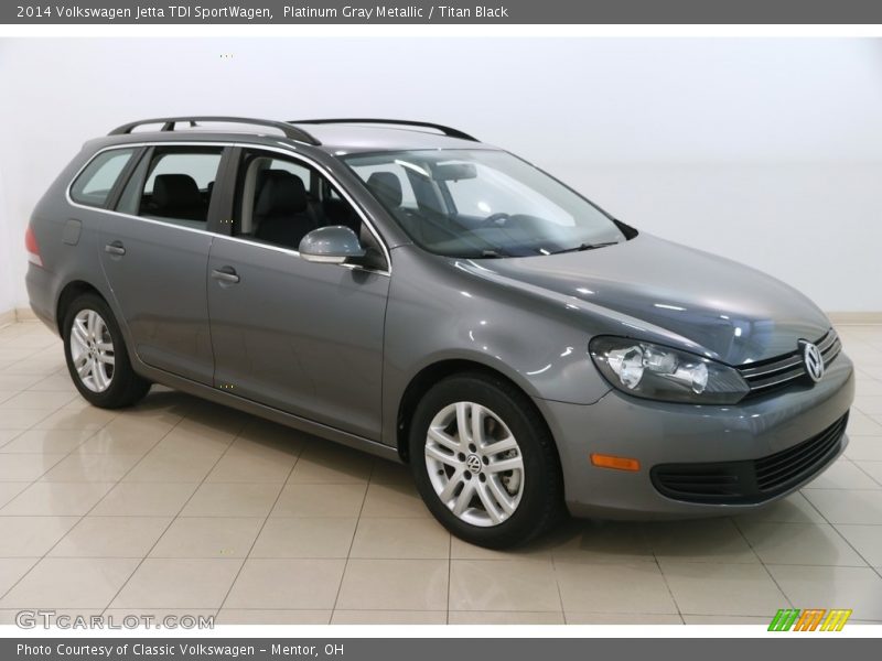 Platinum Gray Metallic / Titan Black 2014 Volkswagen Jetta TDI SportWagen