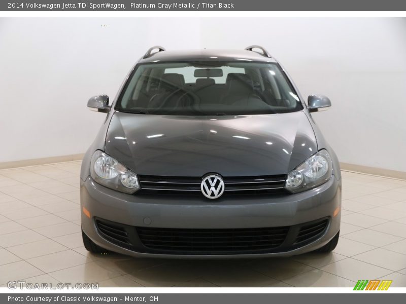 Platinum Gray Metallic / Titan Black 2014 Volkswagen Jetta TDI SportWagen
