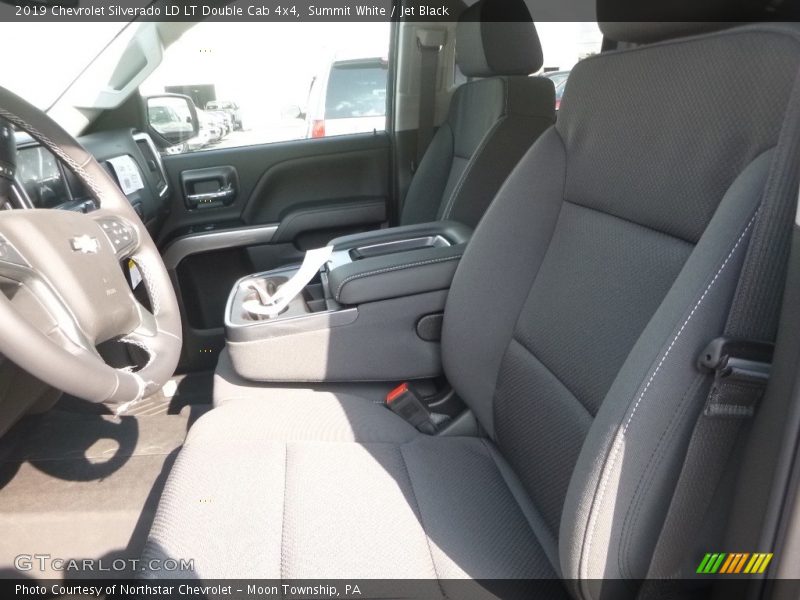 Summit White / Jet Black 2019 Chevrolet Silverado LD LT Double Cab 4x4