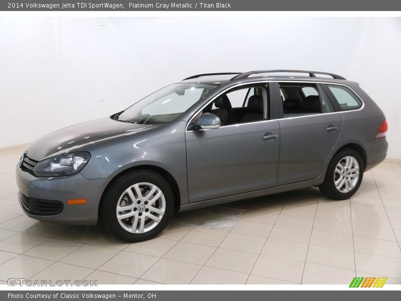 Platinum Gray Metallic / Titan Black 2014 Volkswagen Jetta TDI SportWagen