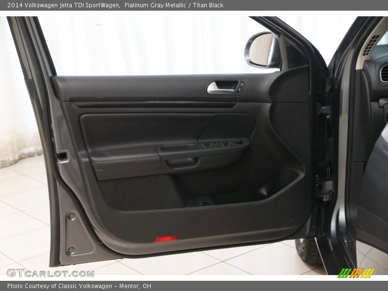 Platinum Gray Metallic / Titan Black 2014 Volkswagen Jetta TDI SportWagen