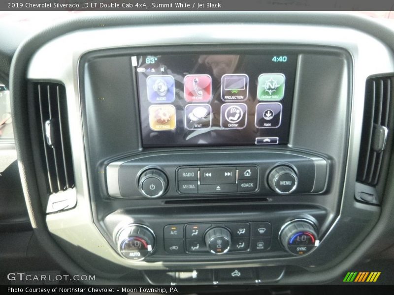 Summit White / Jet Black 2019 Chevrolet Silverado LD LT Double Cab 4x4