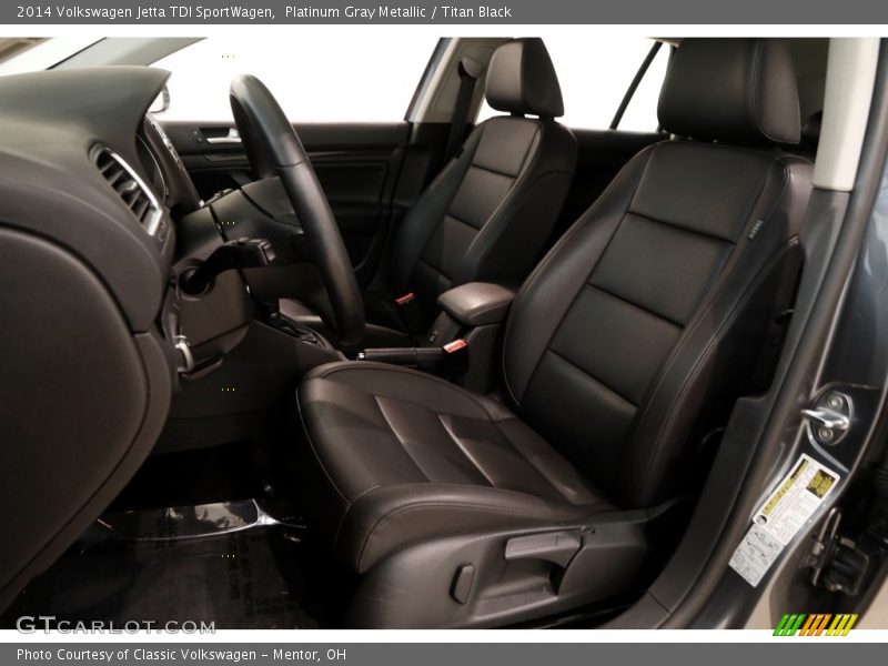 Platinum Gray Metallic / Titan Black 2014 Volkswagen Jetta TDI SportWagen