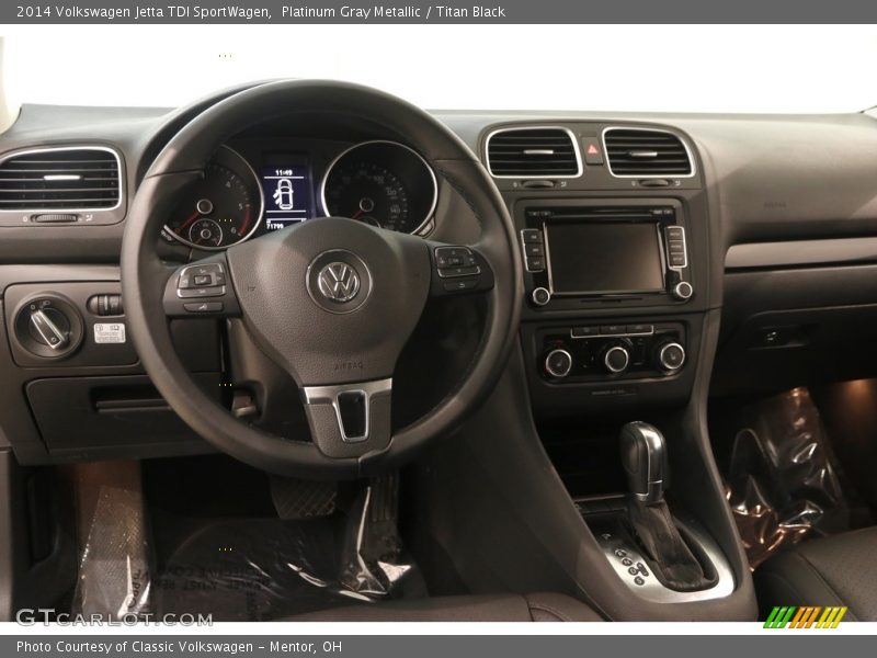 Platinum Gray Metallic / Titan Black 2014 Volkswagen Jetta TDI SportWagen