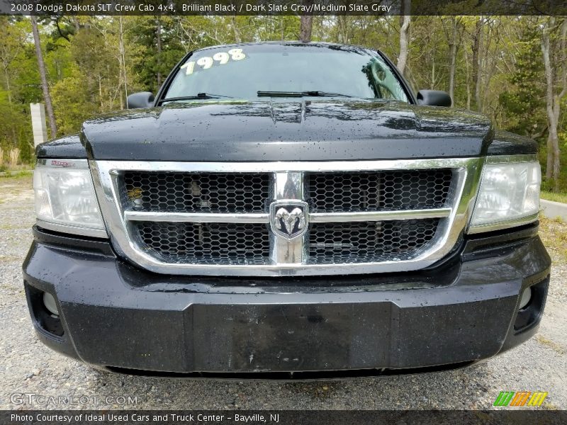 Brilliant Black / Dark Slate Gray/Medium Slate Gray 2008 Dodge Dakota SLT Crew Cab 4x4