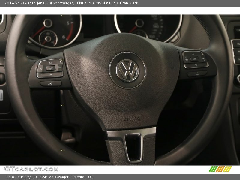 Platinum Gray Metallic / Titan Black 2014 Volkswagen Jetta TDI SportWagen