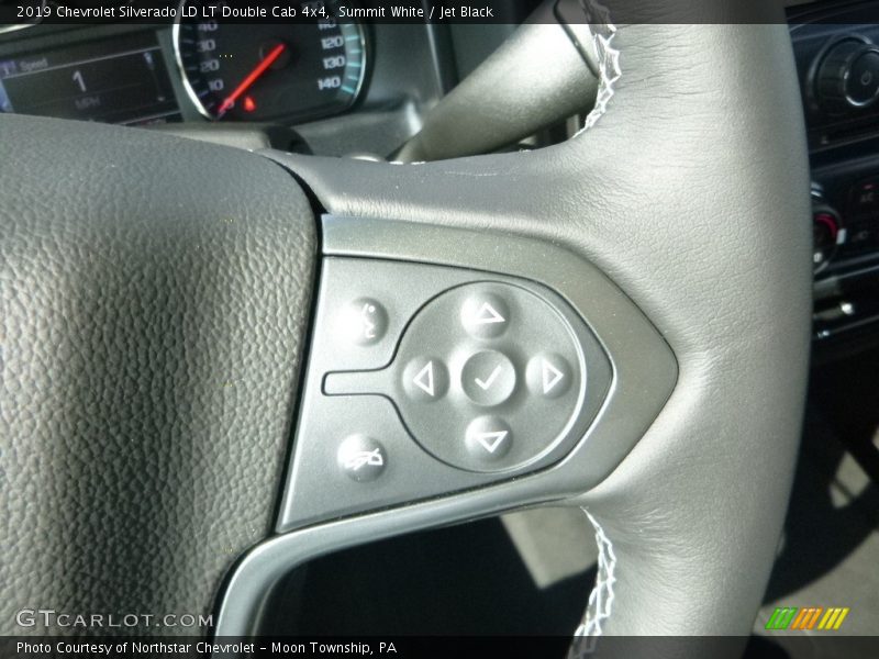 Summit White / Jet Black 2019 Chevrolet Silverado LD LT Double Cab 4x4