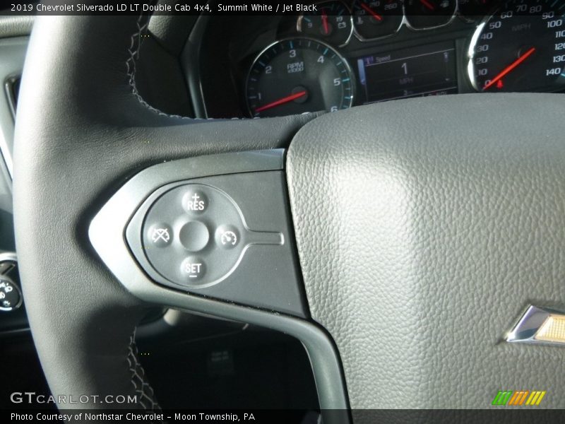 Summit White / Jet Black 2019 Chevrolet Silverado LD LT Double Cab 4x4