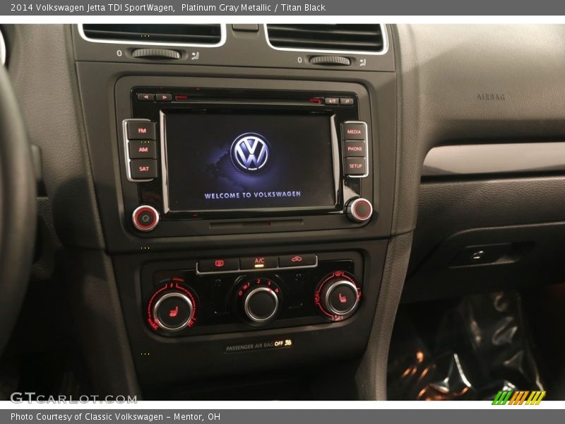 Platinum Gray Metallic / Titan Black 2014 Volkswagen Jetta TDI SportWagen