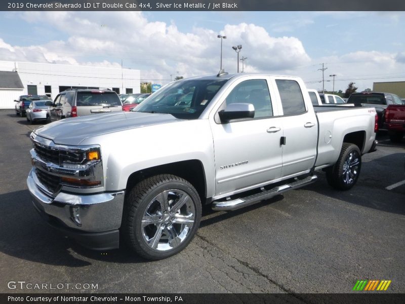 Silver Ice Metallic / Jet Black 2019 Chevrolet Silverado LD LT Double Cab 4x4