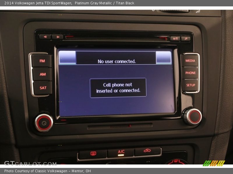 Platinum Gray Metallic / Titan Black 2014 Volkswagen Jetta TDI SportWagen