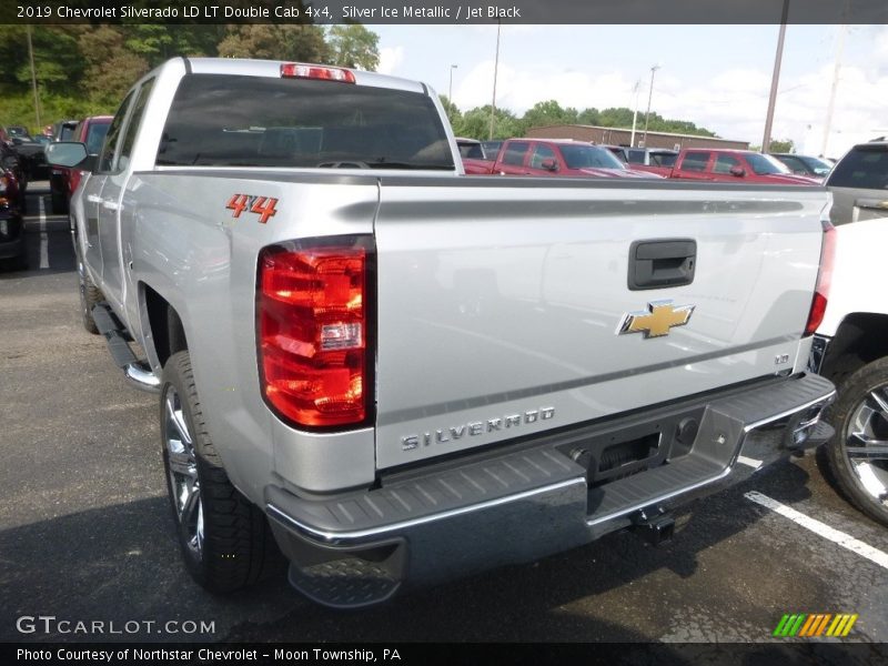 Silver Ice Metallic / Jet Black 2019 Chevrolet Silverado LD LT Double Cab 4x4